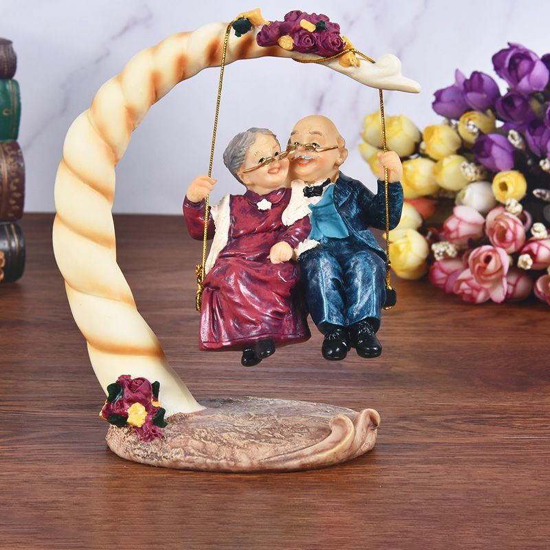 Resin Art Wedding Gift - Китайские статуэтки пожилых пар из смолы,