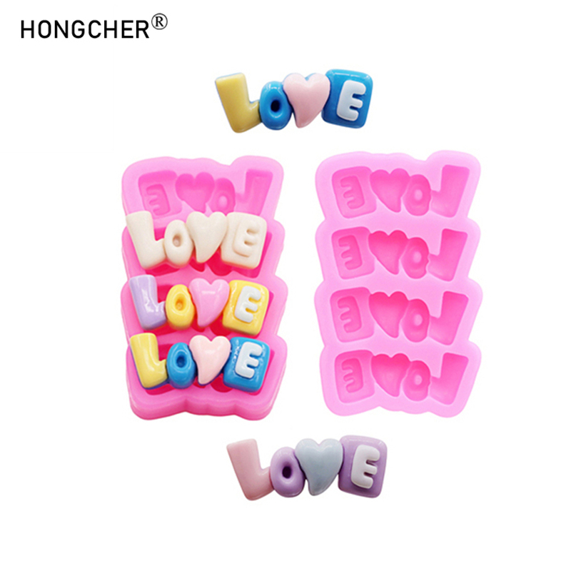 Силиконовая форма для букв LOV – обзор и цена Resin Art Alphabet