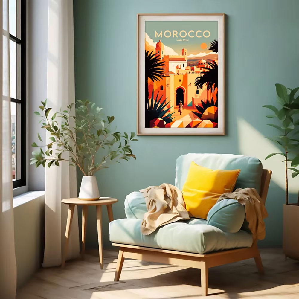 Черно-белый постер с милыми жи – обзор и цена Resin Art Wallpaper