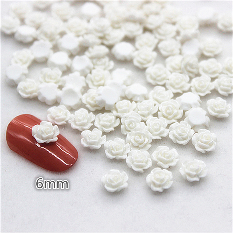 100 шт. 6 мм кабошон из смолы  – обзор и цена Resin Art Rose