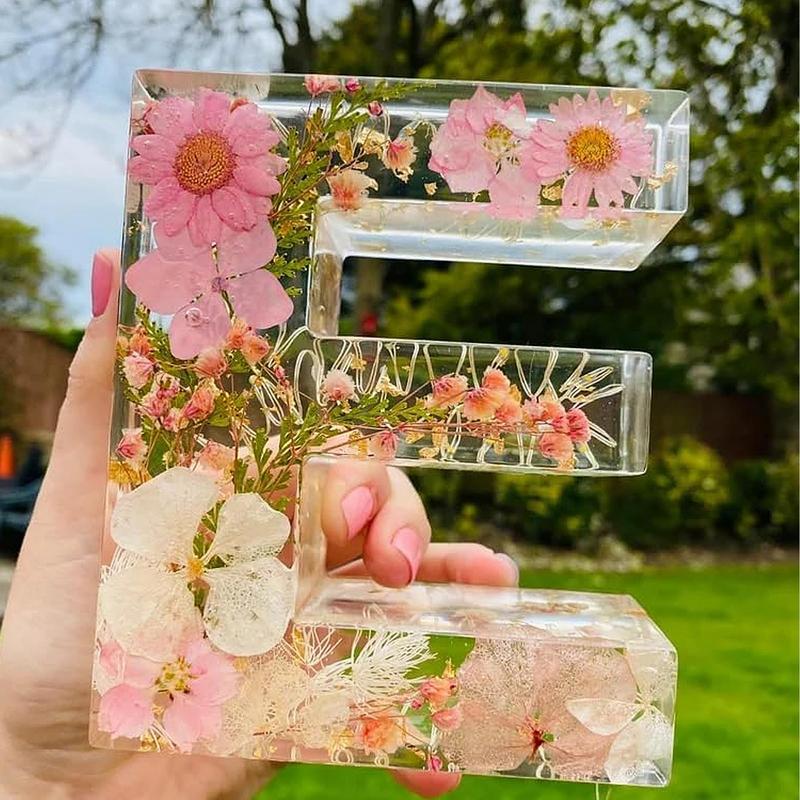 Ночные светильники с цветочным – обзор и цена Resin Art Alphabet