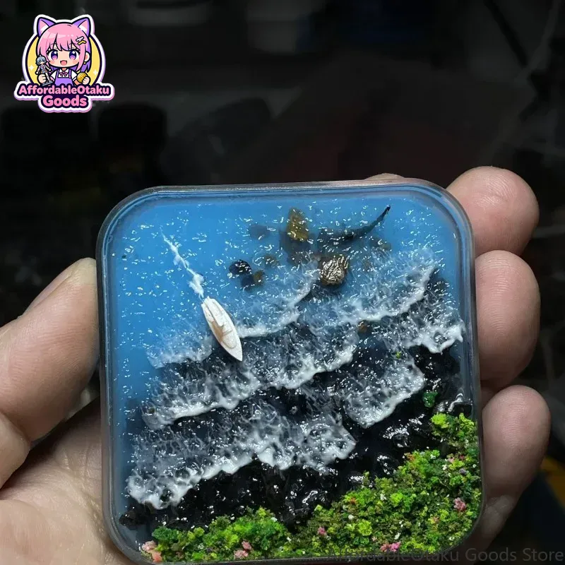 Рыбья сцена с маяком, декорати – обзор и цена Resin Art Work